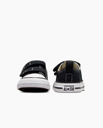 Converse Chuck Taylor All Star 2V Kids' Canvas Shoes Black USA | C-69145739