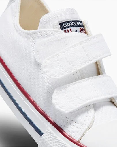 Converse Chuck Taylor All Star 2V Kids' Canvas Shoes White / Dark Red / Navy USA | C-08326719