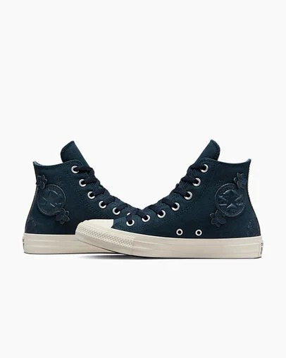 Converse Chuck Taylor All Star 3D Florals Women Sneakers Blue USA | C-58467099