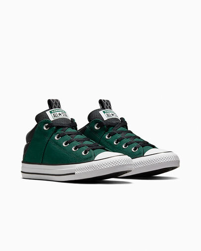 Converse Chuck Taylor All Star Axel Sporty Kids' Boots Green / Black / White USA | C-76951329