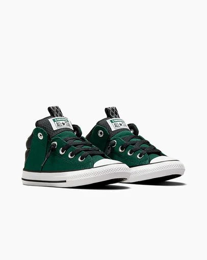 Converse Chuck Taylor All Star Axel Sporty Easy-On Kids' Boots Green / Black / White USA | C-49603759