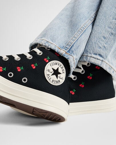 Converse Chuck Taylor All Star Cherries Women Sneakers Black / Red USA | C-85347209