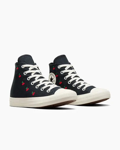 Converse Chuck Taylor All Star Cherries Women Sneakers Black / Red USA | C-85347209
