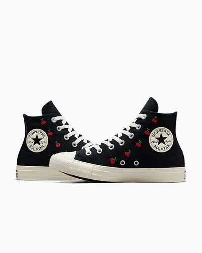 Converse Chuck Taylor All Star Cherries Women Sneakers Black / Red USA | C-85347209