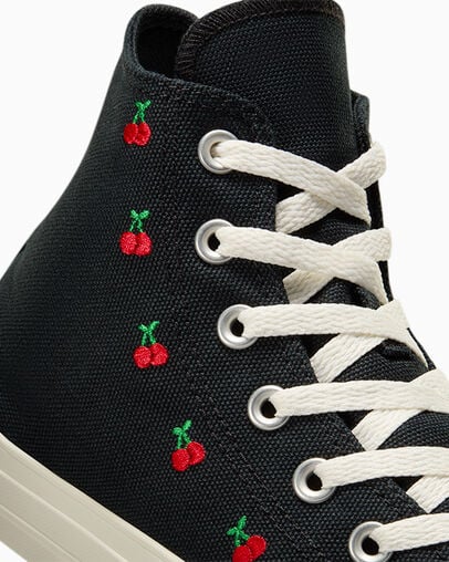 Converse Chuck Taylor All Star Cherries Women Sneakers Black / Red USA | C-85347209