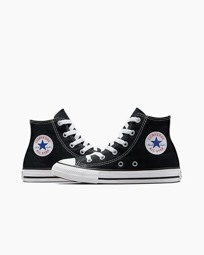 Converse Chuck Taylor All Star Classic Kids' Sneakers Black USA | C-80726919