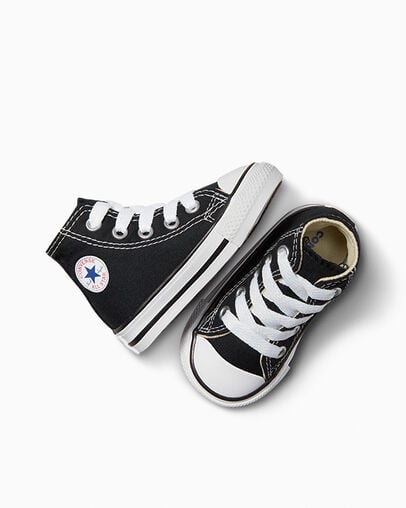 Converse Chuck Taylor All Star Classic Kids' Sneakers Black USA | C-79318029