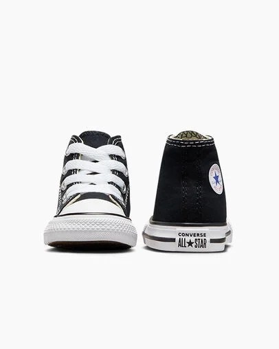 Converse Chuck Taylor All Star Classic Kids' Sneakers Black USA | C-79318029