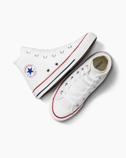 Converse Chuck Taylor All Star Classic Kids' Sneakers White USA | C-10849379