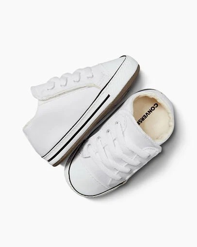 Converse Chuck Taylor All Star Cribster Kids' Canvas Shoes White / Beige White USA | C-20345769