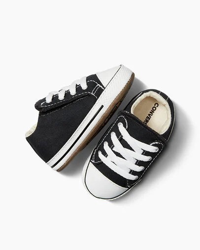Converse Chuck Taylor All Star Cribster Kids' Canvas Shoes Black / Beige White USA | C-13529649