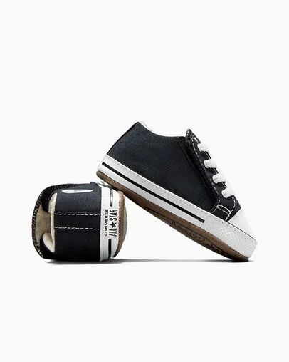 Converse Chuck Taylor All Star Cribster Kids' Canvas Shoes Black / Beige White USA | C-13529649