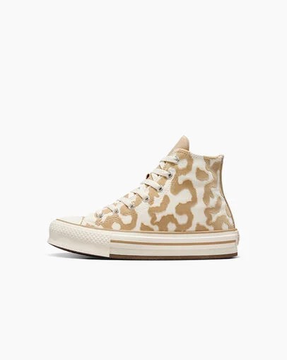 Converse Chuck Taylor All Star EVA Lift Leopard Kids' Sneakers Multicolor USA | C-19807349