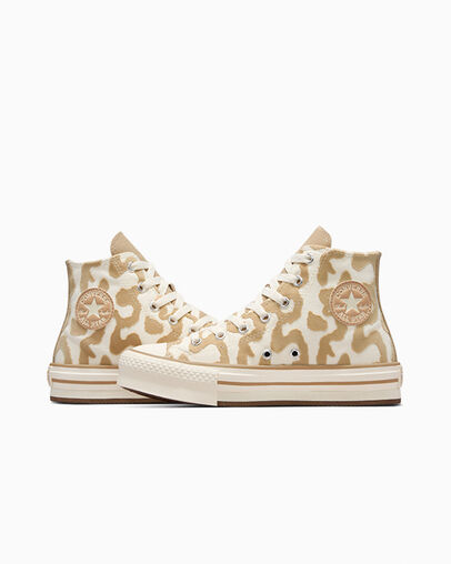 Converse Chuck Taylor All Star EVA Lift Leopard Kids' Sneakers Multicolor USA | C-19807349