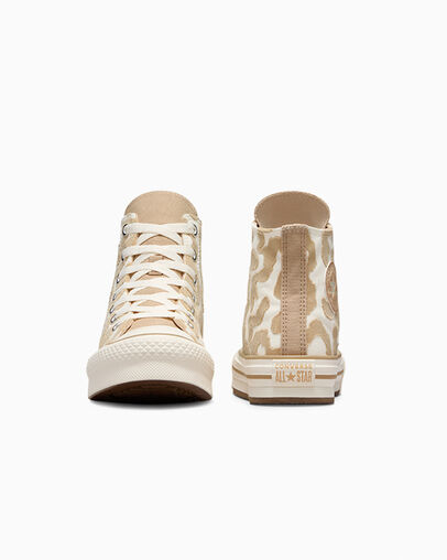 Converse Chuck Taylor All Star EVA Lift Leopard Kids' Sneakers Multicolor USA | C-19807349