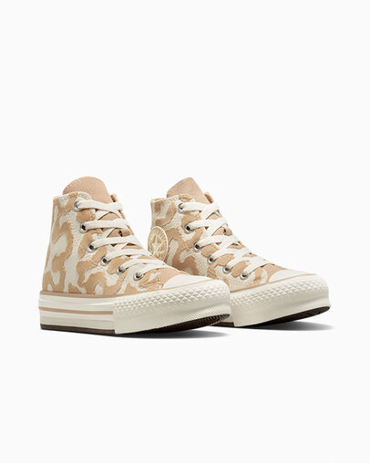 Converse Chuck Taylor All Star EVA Lift Leopard Kids' Sneakers Multicolor USA | C-37549609