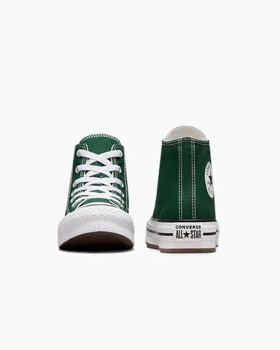 Converse Chuck Taylor All Star EVA Lift Kids' Platform Shoes Green / White / Beige White USA | C-18632579