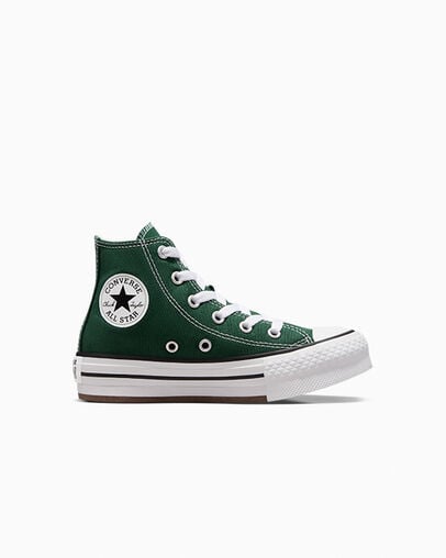 Converse Chuck Taylor All Star EVA Lift Kids\' Platform Shoes Green / White / Beige White USA | C-18632579