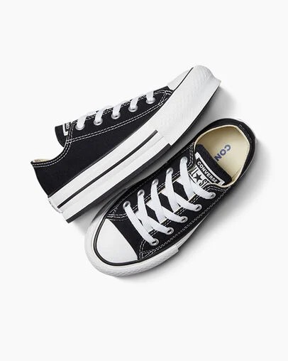 Converse Chuck Taylor All Star EVA Lift Kids' Platform Shoes Black / White USA | C-54293109