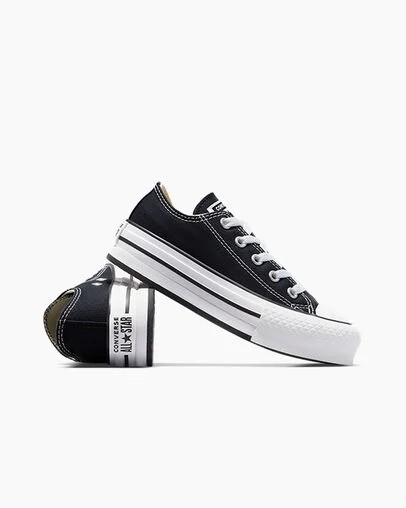 Converse Chuck Taylor All Star EVA Lift Kids' Platform Shoes Black / White USA | C-54293109
