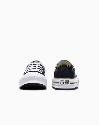 Converse Chuck Taylor All Star EVA Lift Kids' Platform Shoes Black / White USA | C-54293109