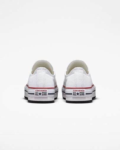 Converse Chuck Taylor All Star EVA Lift Kids' Platform Shoes White / Dark Red / Navy USA | C-75216039