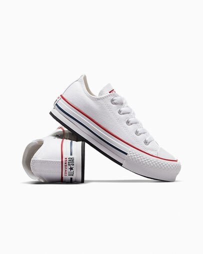 Converse Chuck Taylor All Star EVA Lift Kids' Platform Shoes White / Dark Red / Navy USA | C-13458729
