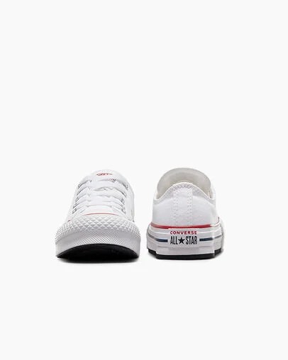 Converse Chuck Taylor All Star EVA Lift Kids' Platform Shoes White / Dark Red / Navy USA | C-13458729
