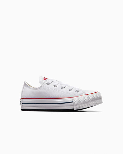 Converse Chuck Taylor All Star EVA Lift Kids\' Platform Shoes White / Dark Red / Navy USA | C-13458729