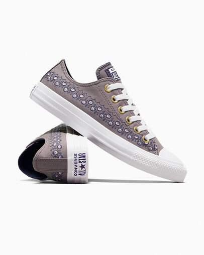 Converse Chuck Taylor All Star Embroidered Florals Women Sneakers Brown / Brown / White USA | C-41285979