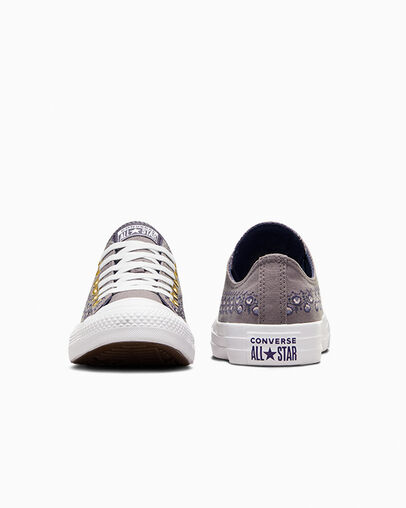 Converse Chuck Taylor All Star Embroidered Florals Women Sneakers Brown / Brown / White USA | C-41285979