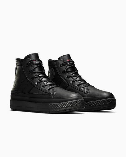 Converse Chuck Taylor All Star Equip Waterproof Women Sneakers Black / Dark Grey USA | C-08731599
