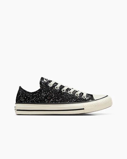 Converse Chuck Taylor All Star Glitter Women Sneakers Black USA | C-28415639