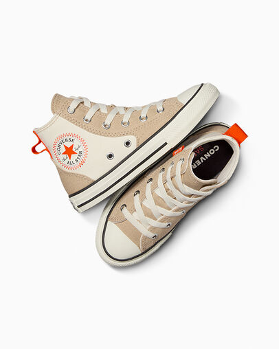 Converse Chuck Taylor All Star Kids' Canvas Shoes Beige / Orange USA | C-30619759
