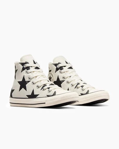 Converse Chuck Taylor All Star Large Stars Women Sneakers White USA | C-12367589