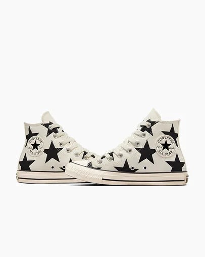 Converse Chuck Taylor All Star Large Stars Women Sneakers White USA | C-12367589