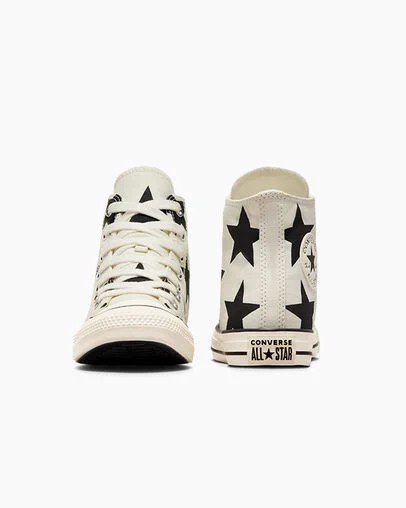 Converse Chuck Taylor All Star Large Stars Women Sneakers White USA | C-12367589