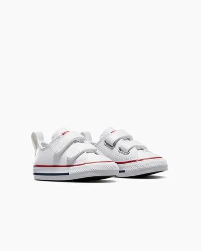 Converse Chuck Taylor All Star Leather Kids' Sneakers White USA | C-23815799