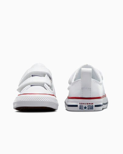 Converse Chuck Taylor All Star Leather Kids' Sneakers White USA | C-23815799