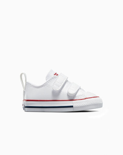 Converse Chuck Taylor All Star Leather Kids\' Sneakers White USA | C-23815799