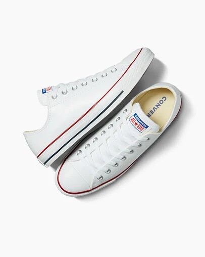 Converse Chuck Taylor All Star Leather Women Tennis Shoes White USA | C-78216059