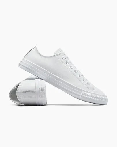 Converse Chuck Taylor All Star Leather Women Tennis Shoes White USA | C-87645109
