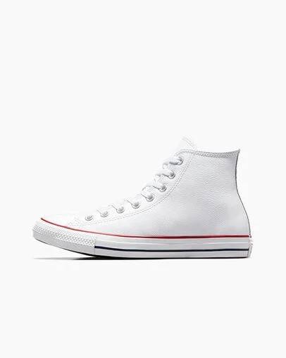 Converse Chuck Taylor All Star Leather Women Sneakers White USA | C-41596289