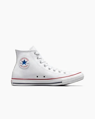 Converse Chuck Taylor All Star Leather Women Sneakers White USA | C-41596289