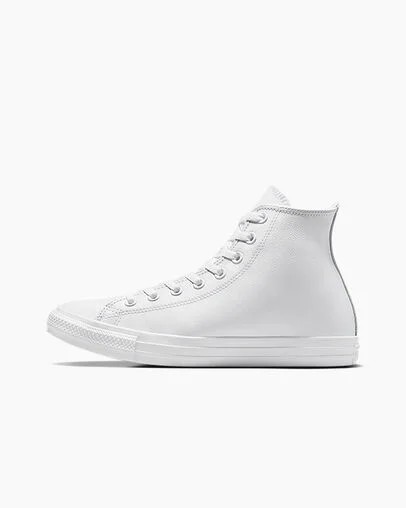 Converse Chuck Taylor All Star Leather Women Sneakers White USA | C-02148569