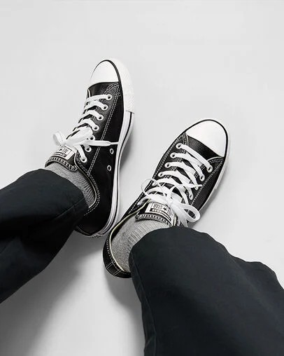 Converse Chuck Taylor All Star Leather Women Tennis Shoes Black USA | C-93162479