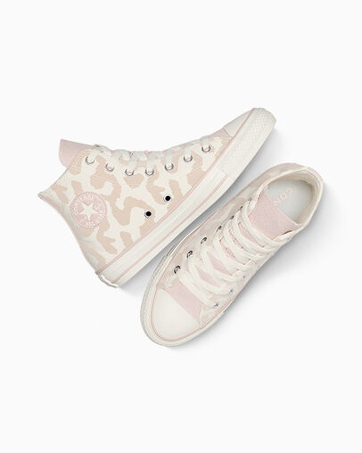 Converse Chuck Taylor All Star Leopard Kids' Sneakers White / Grey USA | C-60184329