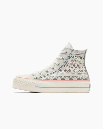 Converse Chuck Taylor All Star Lift Day Of The Dead Men Platform Shoes Multicolor USA | C-78961539