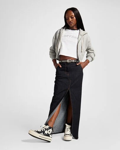 Converse Chuck Taylor All Star Lift Large Stars Women Sneakers Black / Beige White USA | C-27954369