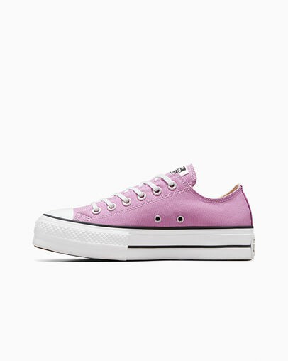 Converse Chuck Taylor All Star Lift Platform Women Canvas Shoes Light Purple /White / Black USA | C-91286039